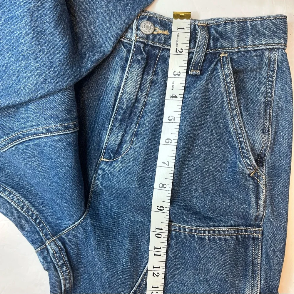 Old Navy Blue Denim Jeans High-Rise Relaxed Girl’s Size 14